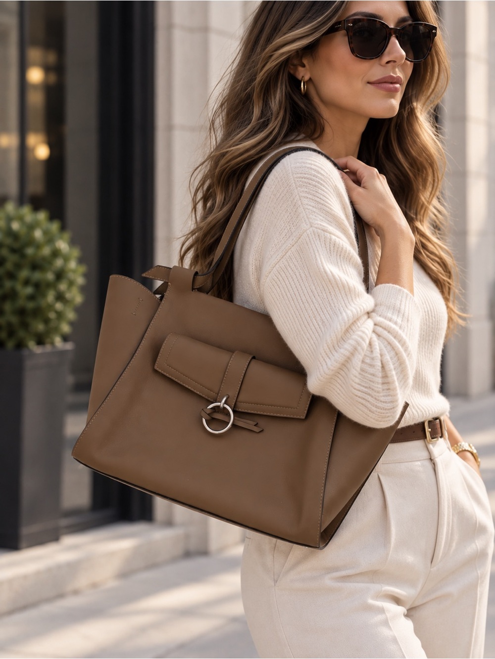 Danielle Nicole Brown Faux Leather Purse
